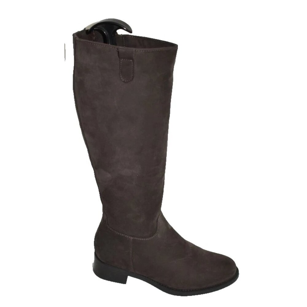 New! LA CANADIENNE Size 8 Love Waterproof Knee High Riding Boot Brown DD515